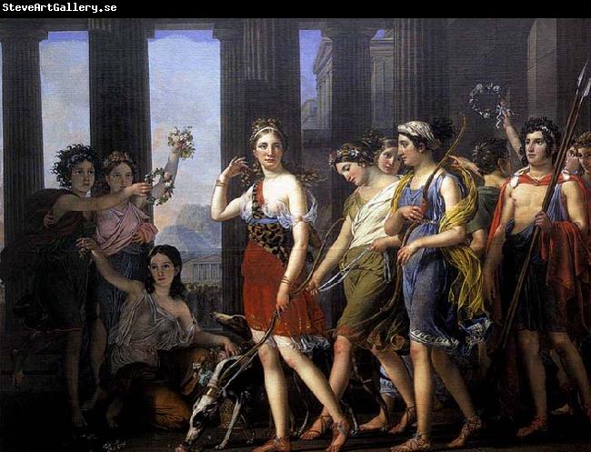 Joseph Paelinck The Fair Anthia Leading her Companions to the Temple of Diana in Ephesus